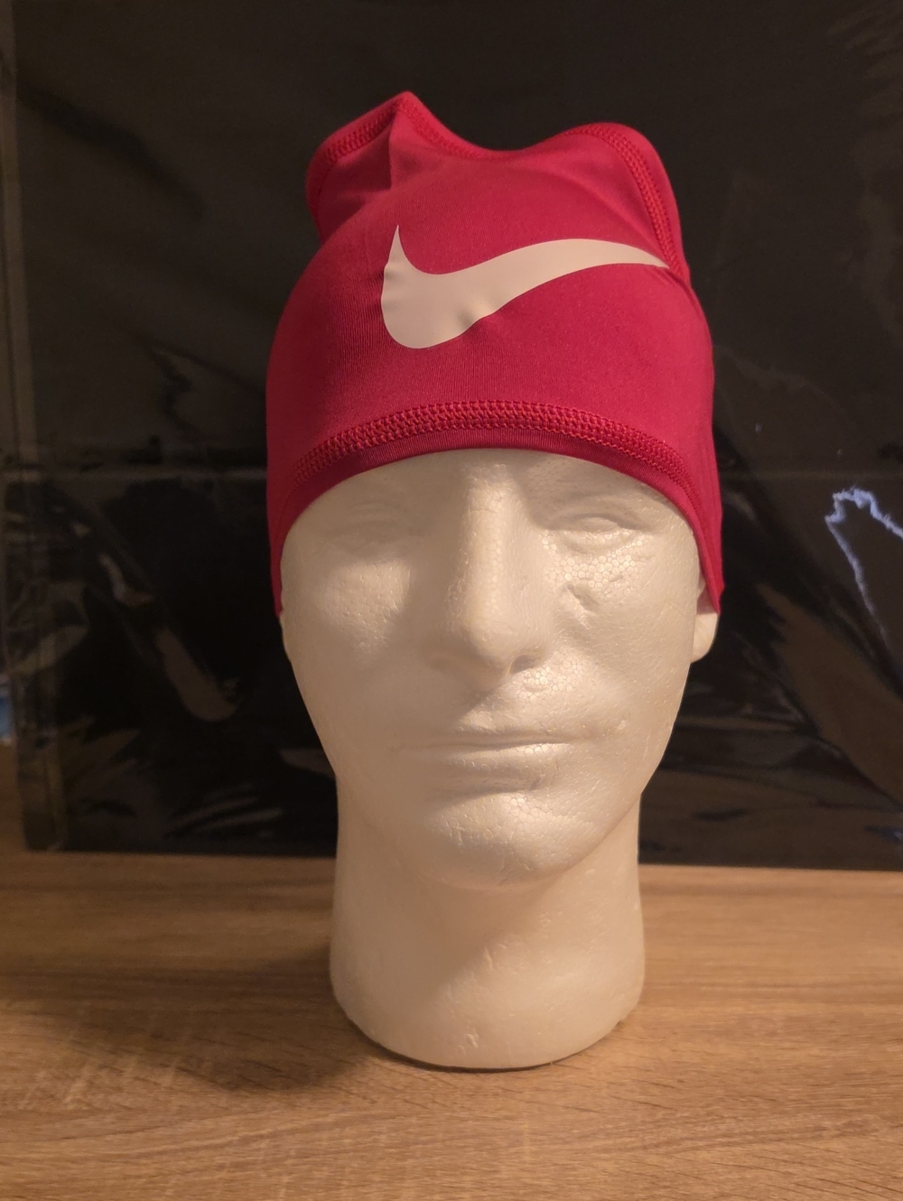 Nike Hot Pink Skull Cap with White Swoosh
